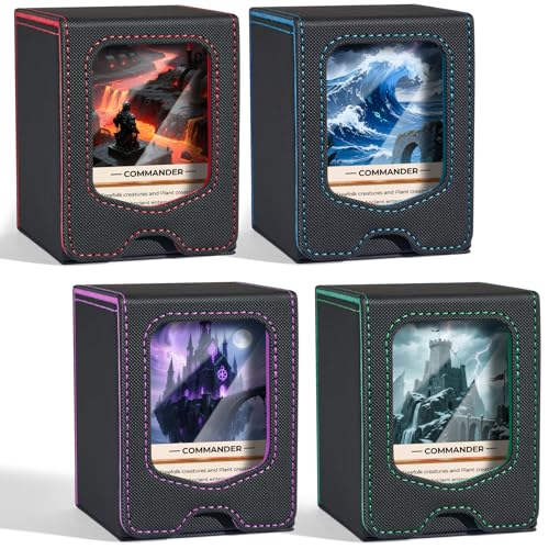 Magnetic Trading Card Storage Box - Fits 100 Double-Sleeved Cards