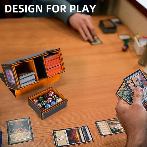 MTG Commander Deck Box - 3-in-1 Card Storage Organizer for 200 Cards
