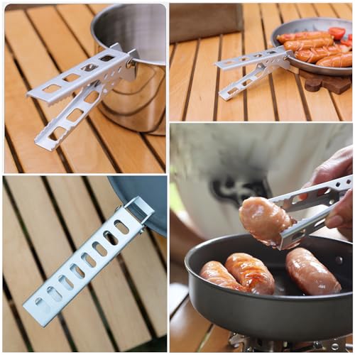 2 Pack Anti-Scald Pot Gripper Clips for Camping Cookware