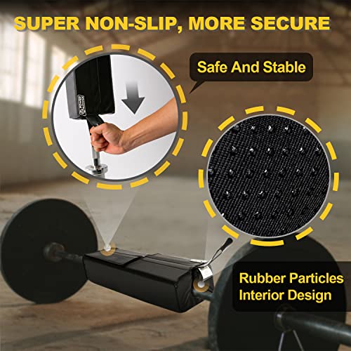 Square Hip Thrust Pad for Barbell & Weight Lifting - Black
