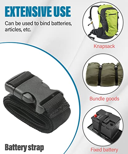 38-Inch Battery Tie Down Strap - Premium Nylon with Quick Release Buckle