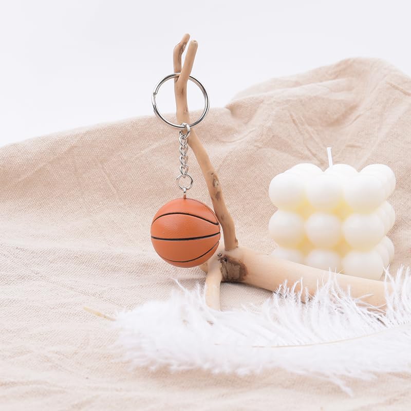Basketball Keychain Gift for Coaches - Sports Keyring Accessory