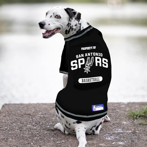 NBA Dog T-Shirt - San Antonio Spurs - Small Pet Apparel
