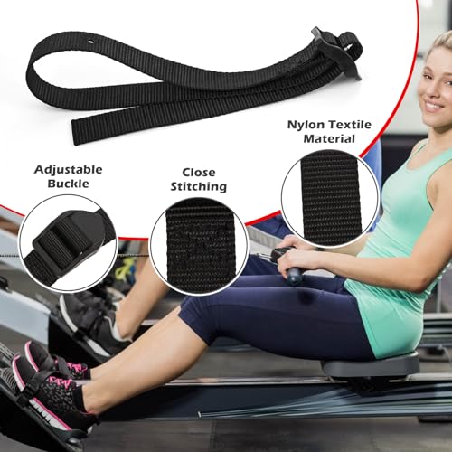 Rowing Machine Foot Straps Replacement for Concept 2 - 2 Pack