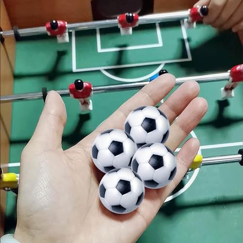 8 Pack Foosball Balls - 1.42 Inch Black & White Replacement Soccer Balls