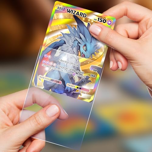 500 Pack Soft Clear Card Sleeves for Trading Cards - Baseball, MTG