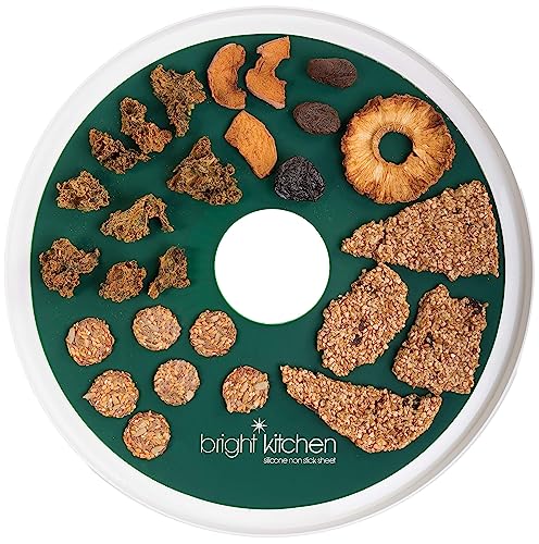Bright Kitchen Silicone Dehydrator Sheets Set of 6, Food-Safe Non-Stick Liner for Nesco Dehydrators