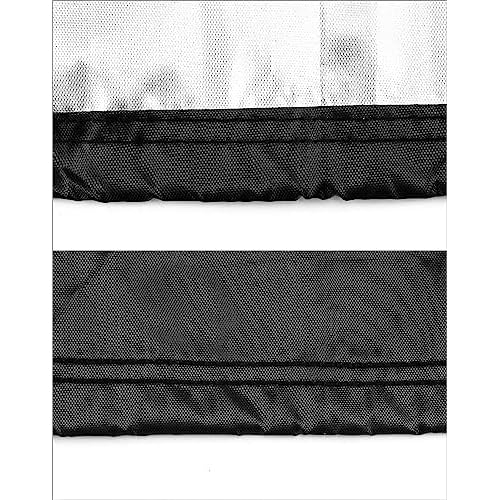 QWORK Storage Shelving Unit Cover, Wire Rack Cover for Shelf 36 x 14 x 72 inch, 210D Oxford Cloth, Keeps Rack Clean, For Home, Office, Storage and Garage, Black