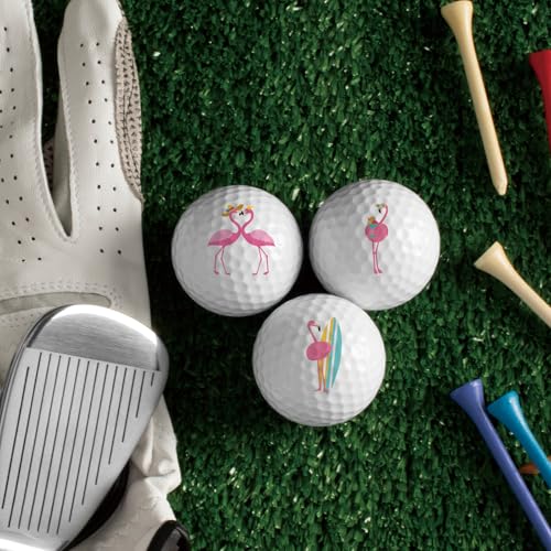 Golf Ball Markers - Creative Pink Flamingo Stickers for Easy Identification