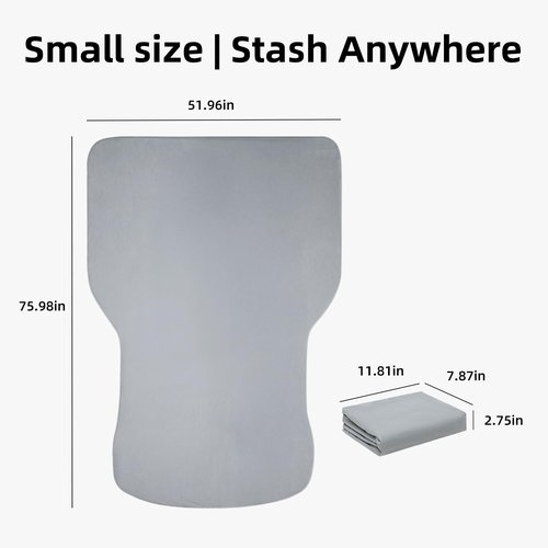 Custom Fit Car Mattress Cover for Tesla Model Y (Havnby Mattress) - Breathable, Skin-Friendly Fabric, Machine Washable, Easy Install & Storage, 76x52 Inches Car Bed Sheet