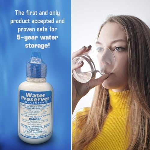 Green Goods Emergency Water Preserver for 55 Gallon Tank - Made in USA, 1 Pack