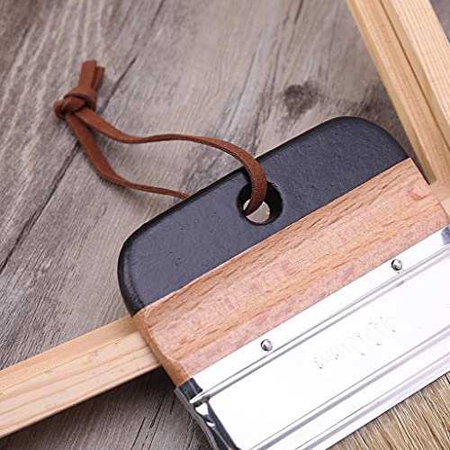 Wide Flat Chalk & Wax Finishing Brush Wood Handle Natural Bristle Brush For Hobby Paint Faux & Wax Finishing Stenciling Painting Brush Set Acrylic