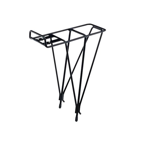 Blackburn EX-1 Rear Aluminum Bike Rack (Black), Fits 26'' & 700c Frames, 40 lb Capacity, Compatible with Copilot Child Seats
