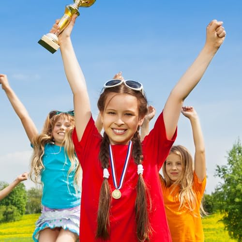 3 Pack Winner Medals - Gold, Silver, Bronze with Neck Ribbons