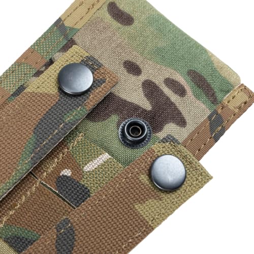 Multicam Tactical Radio Holster Pouch - Molle Adjustable Walkie Talkie Carrier