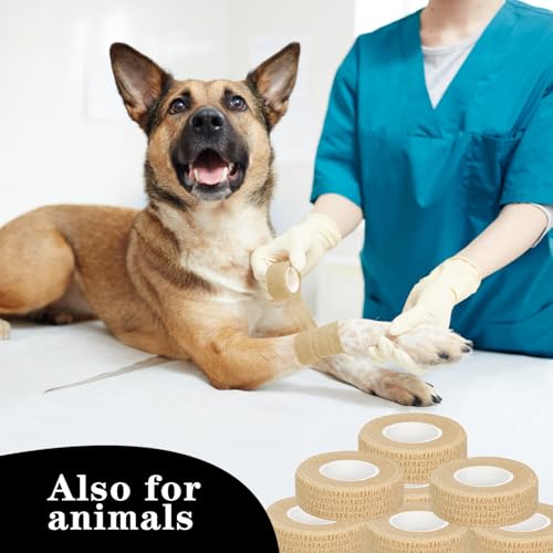 Self-Adhesive Bandage Wraps - 6pcs Skin Color 3in x 5 Yards