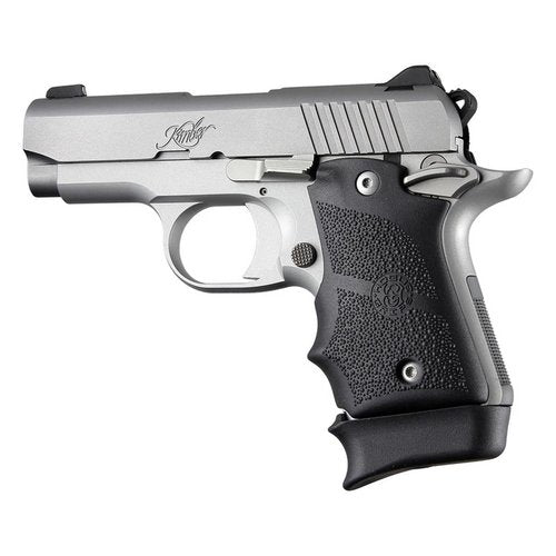 Hogue OverMolded Rubber Grip for Kimber Micro 9 (Ambi Safety) with Finger Grooves, Black - 39080