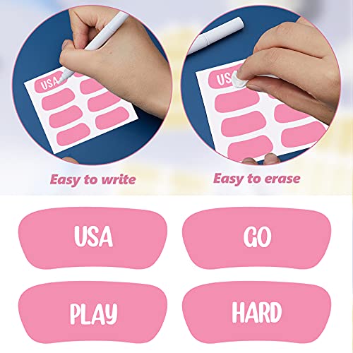 Breathable Eye Strips for Sports - Pink - 48 Pairs with Pencil
