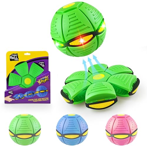 Interactive Magic Bouncing Ball with 6-Glow Lights - Dual Form UFO & Bouncy Ball