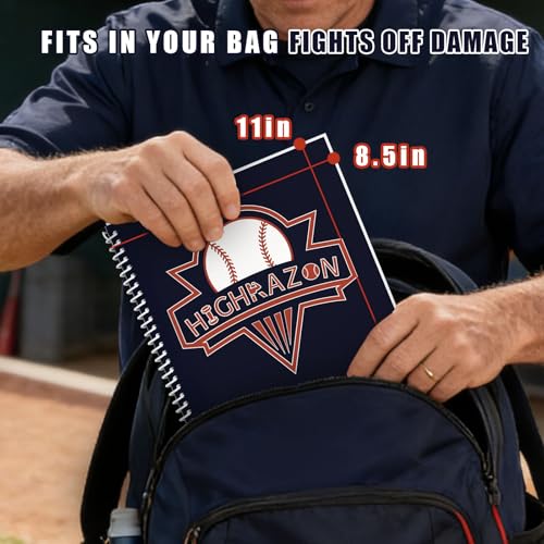 Baseball Softball Scorebook - 35 Games, 8.5" x 11" - Horizontal