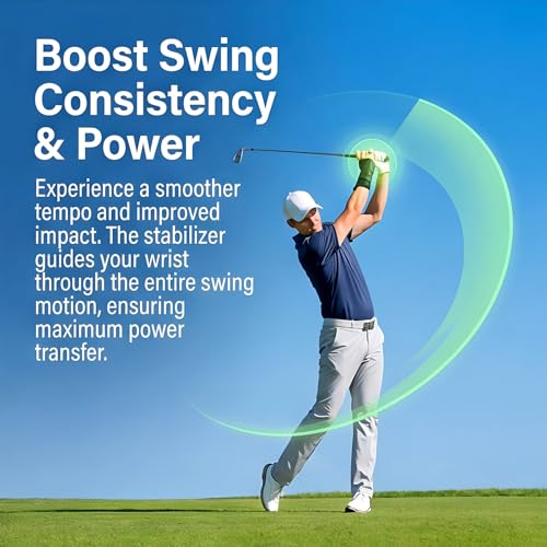 Golf Wrist Trainer Aid for Left/Right Hand - Black