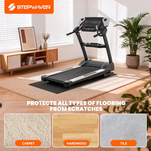 Extra Large Non-Slip Treadmill Mat - 79" x 39.4" x 0.2" Thick