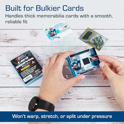 Thick Trading Card Sleeves - 240pt Protective Polypropylene - 100 Pack