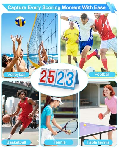Premium Waterproof Scoreboard for Multi-Sport Games - Flip Cards