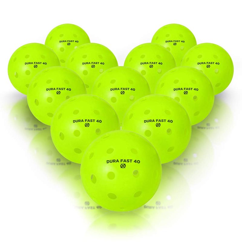 Pro Aviana Dura Fast 40 Pickleballs | Outdoor Pickleball Balls Neon or Yellow USAPA Approved and Sanctioned for Tournament Play, Professional Perfomance… (Neon, 6 Pack)