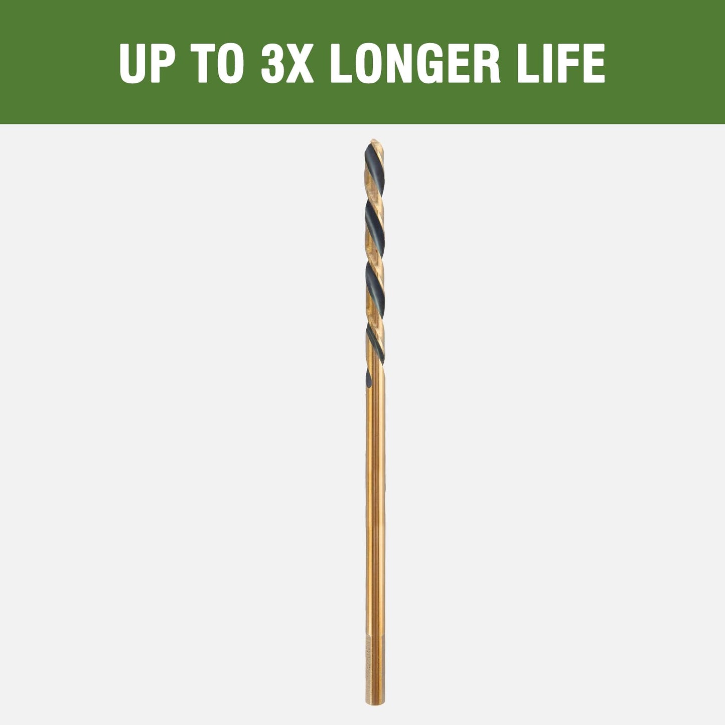 HLOFIZI 1/4 x 8 Inch Extra Long Drill Bits (3 Pack), Aircraft Drill Bit Black and Gold M2 HSS for Wood, Plastic, Thin Metal Sheet