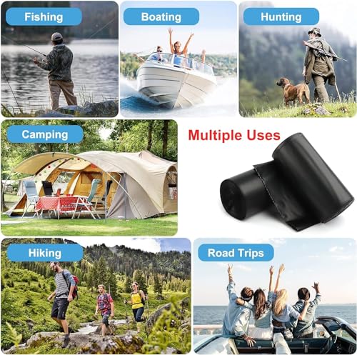 80PCS Biodegradable Portable Camping Toilet Bags 8 Gallon Trash Liners