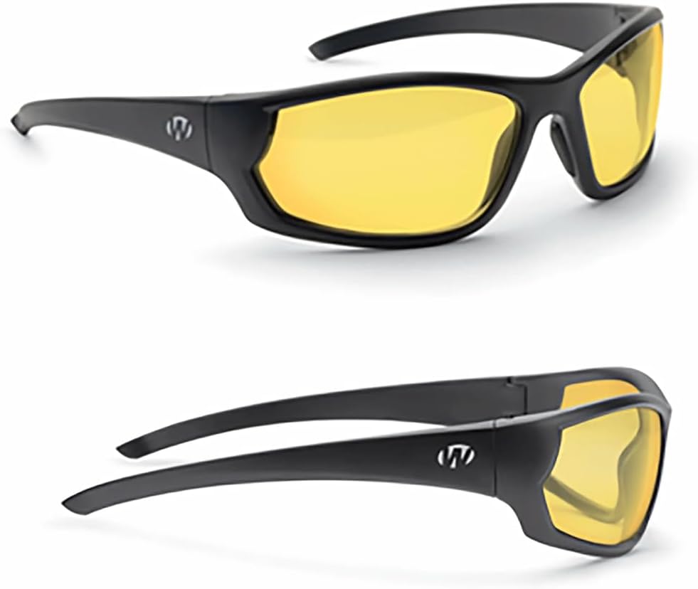 Walker’s IKON Carbine Shooting Glasses - Impact-Resistant, Non-Slip Design with Lens Cloth & Case