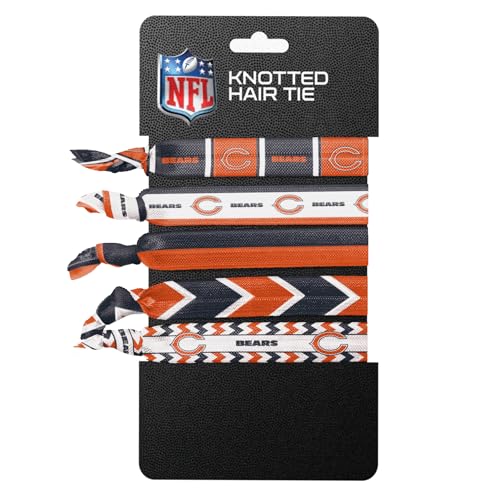 NFL Chicago Bears Knotted Hair Tie Set - 5 Soft Ties