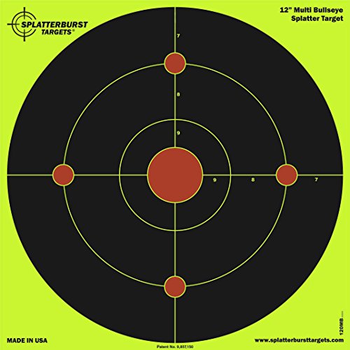Multi-Bullseye Splatter Targets - 12 Inch - 50 Pack