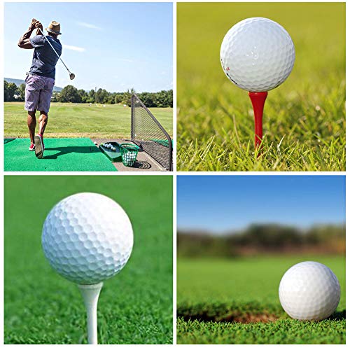 Natural Wood Golf Tees Pack of 100 - Yellow 3-1/4 Inch
