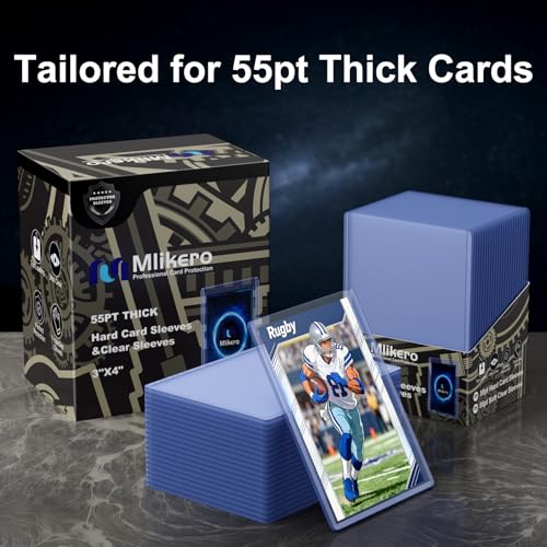 25 Count 55pt Top Loaders & Soft Thick Card Sleeves Set - Baseball, Basketball, Football