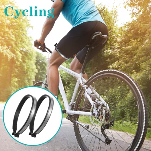 Reflective Cycling Trousers Clips - 4 Pack Elastic Ankle Cuffs