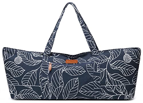 Full-Zip Yoga Mat Bag with Holder - Leaves Design