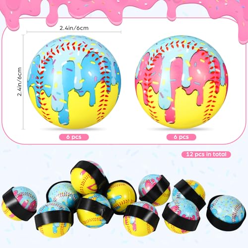 Softball Style Ice Cream Drip Stress Balls - 12 Pack