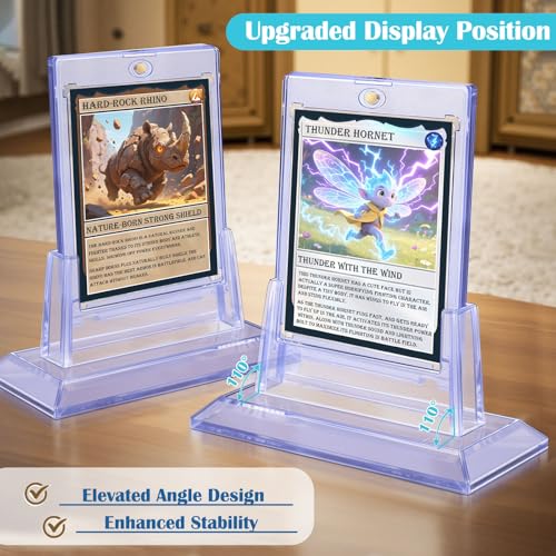 Magnetic Card Holder with Stand - 1 Acrylic Display Case