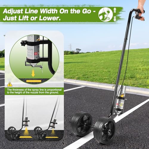 Striping Paint Sprayer Wand for Sports Fields & Parking Lots - Black