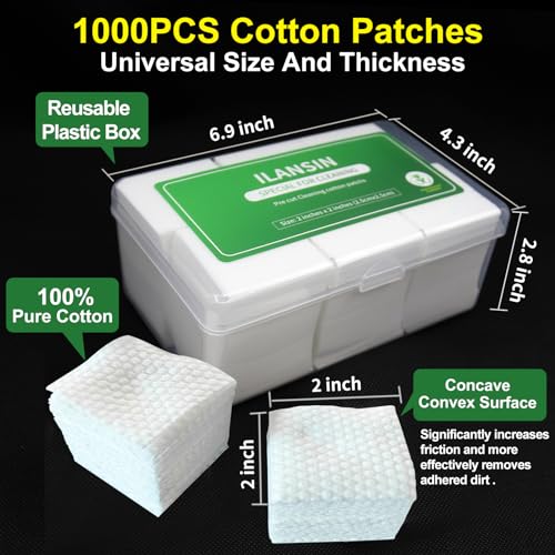 1000PCS Gun Cleaning Patches - Lint Free Cotton Cloths