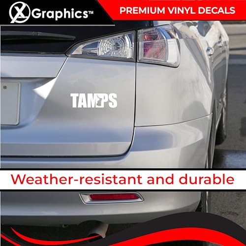 Tamaulipas Mexico Map Vinyl Decal - Waterproof Sticker - White, 8"x2.5"