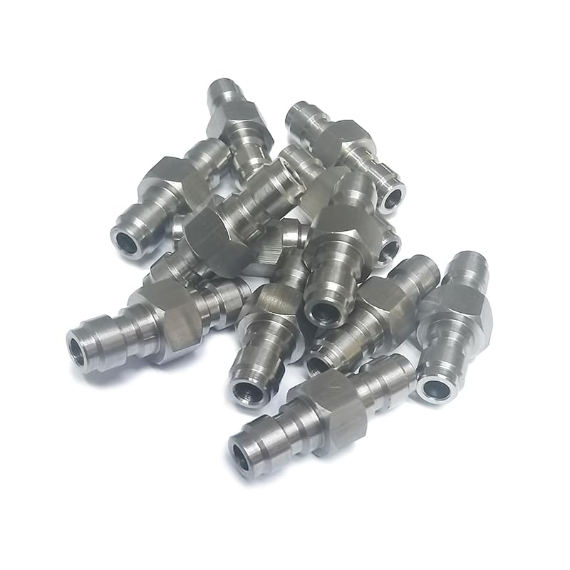 2 Pack 8mm Quick Disconnect Plug Male Adapter Fittings - Stainless Steel
