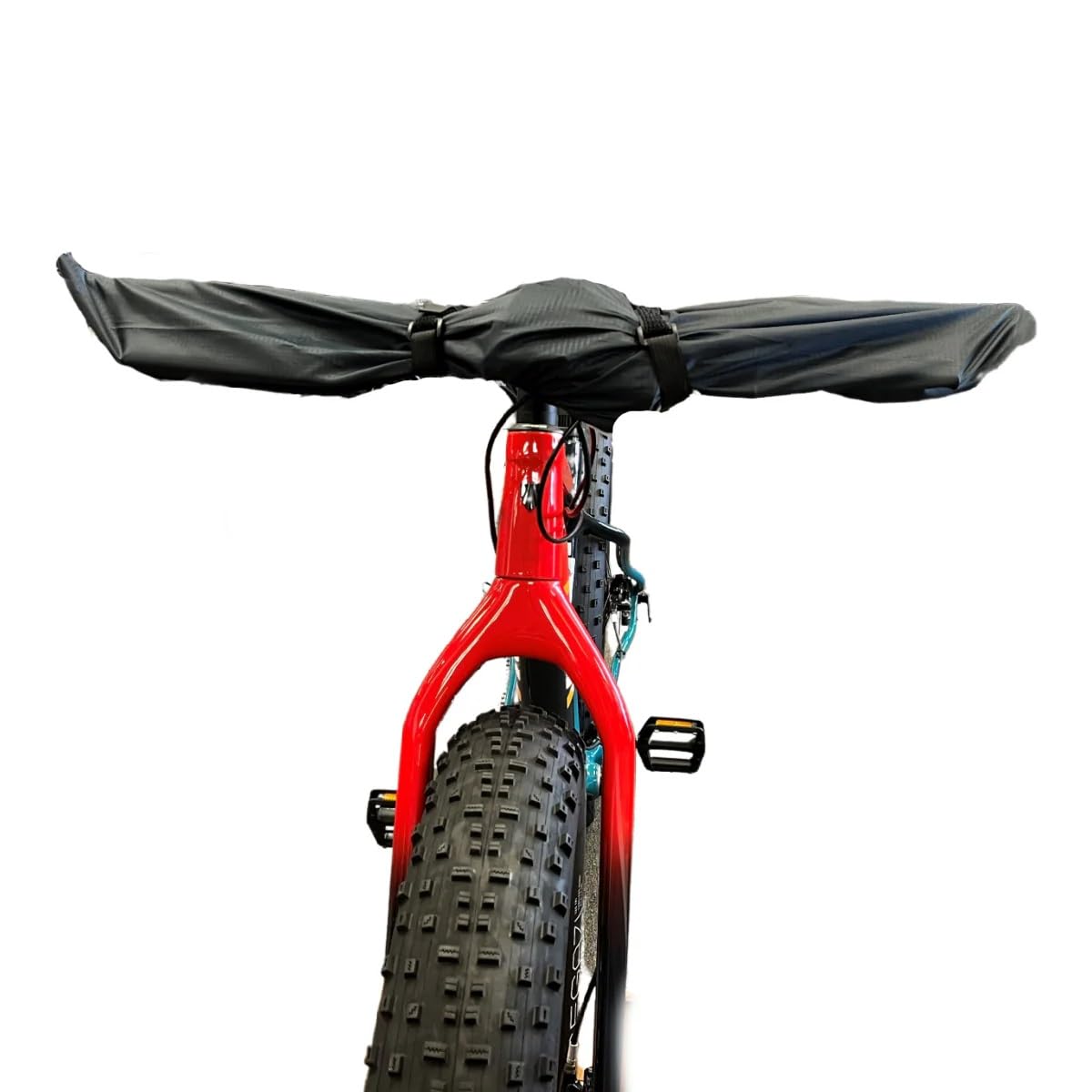 BiKase Durable E-Bike Handlebar Cover - Universal Fit Ripstop Nylon Protection for Controls & Bars, Waterproof Zip-Up Design