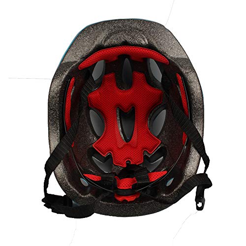 Kids Helmet & Knee Pad Set Red - Adjustable Elbow & Wrist Guards 5-12 yrs 7-in-1