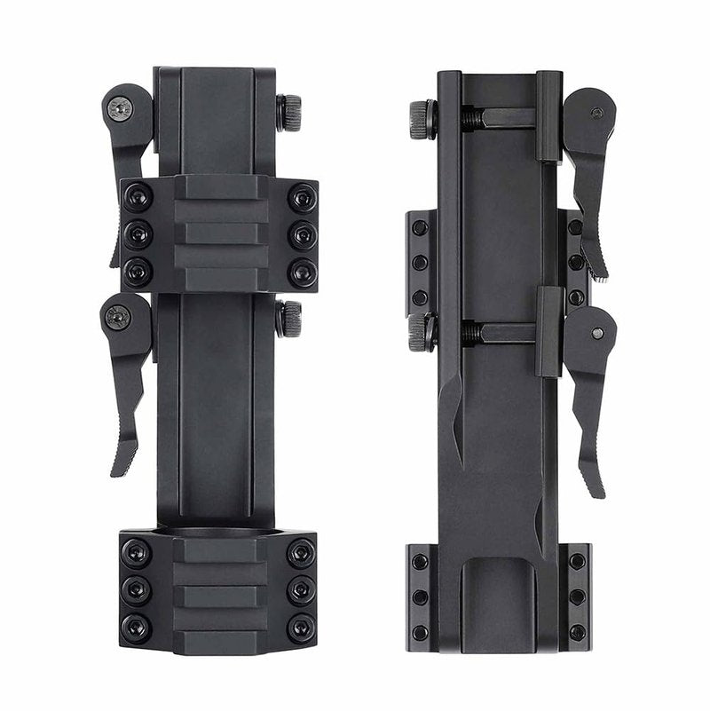 ohhunt Scope Mount 30mm 1 inch QD Quick Release Picatinny Scope Mounts 1.42 inch Center High Black