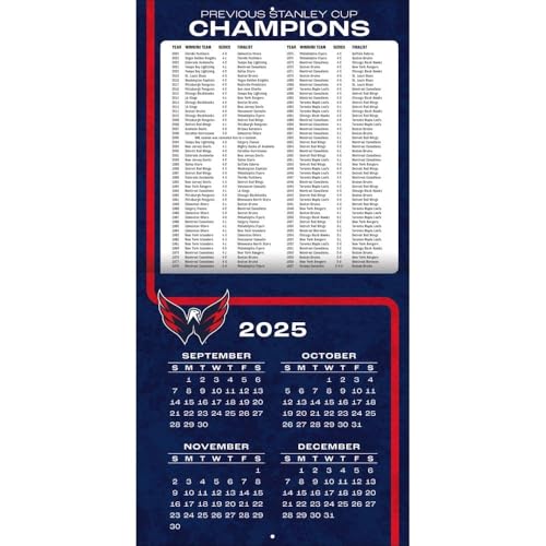 Washington Capitals 2026 Wall Calendar - 12x12 Action Photos