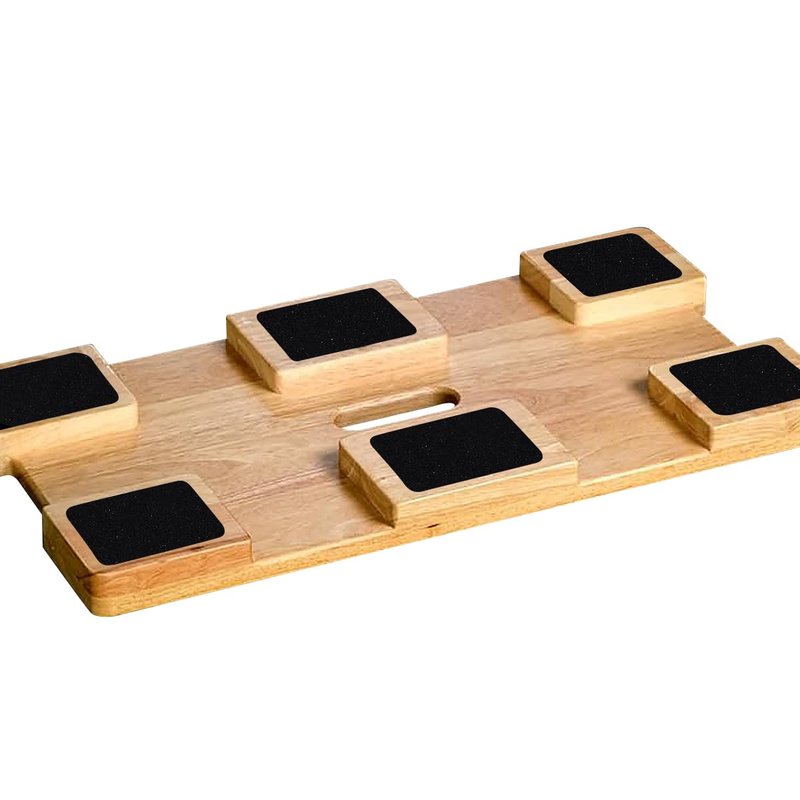 Wood Resistance Band Platform Base, Resistance Band Foot Plate, Fitness Exercise Board Footplate, Step Board for Workout Board for Home Gym