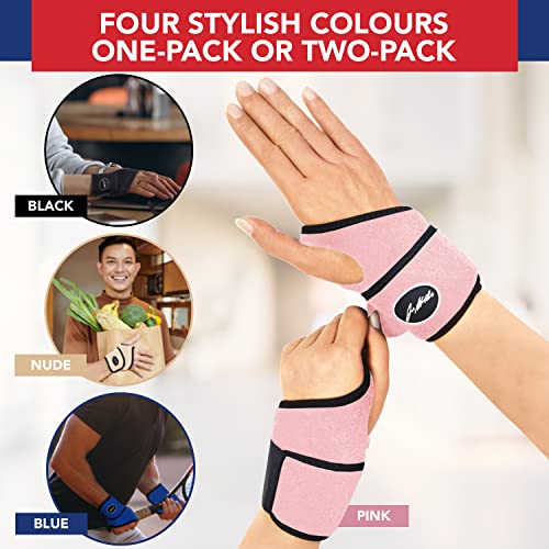 Wrist Brace for Carpal Tunnel & Arthritis - Pink (1 Pack)